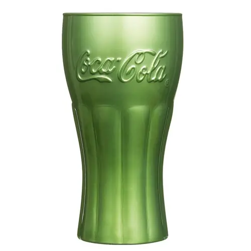 Colabecher ORIGINAL COCA-COLA MIRROR FH37 37 cl grün mit Relief Highlight